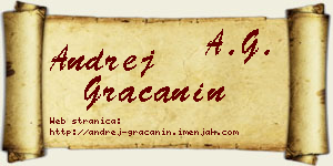 Andrej Gračanin vizit kartica